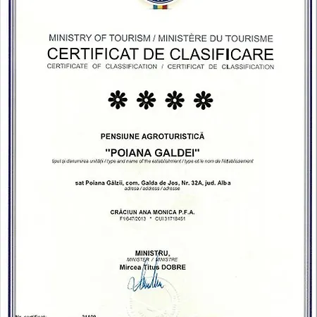 Cabana Poiana Galdei Pensión
